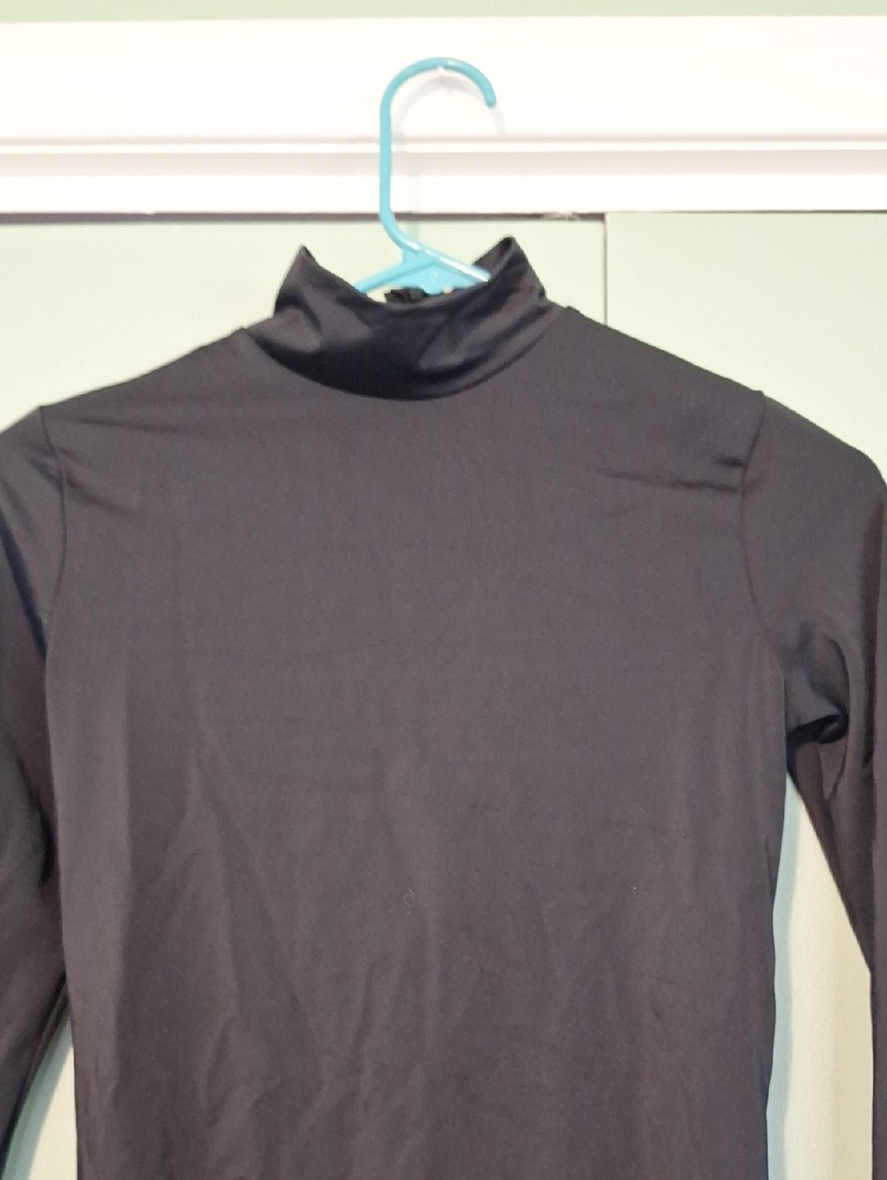 Balera Dance Black One Piece Long Sleeve Zipper Back Body Suit Size Medium - Picture 3 of 5